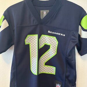 Seattle Seahawks Jersey, 12/Fan, Youth Small